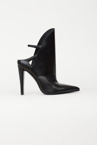 Alexander Wang Black Leather Pointed Toe Heel