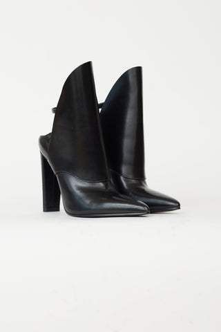 Alexander Wang Black Leather Pointed Toe Heel