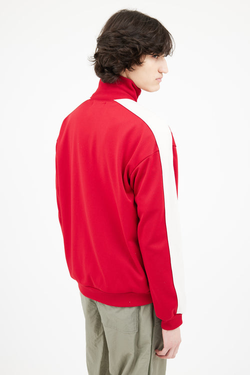 Ambush Red 
Cream Side Stripe Track Jacket