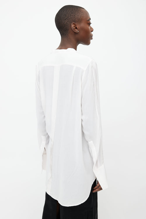 Ann Demeulemeester Light Pink Pleated Blouse