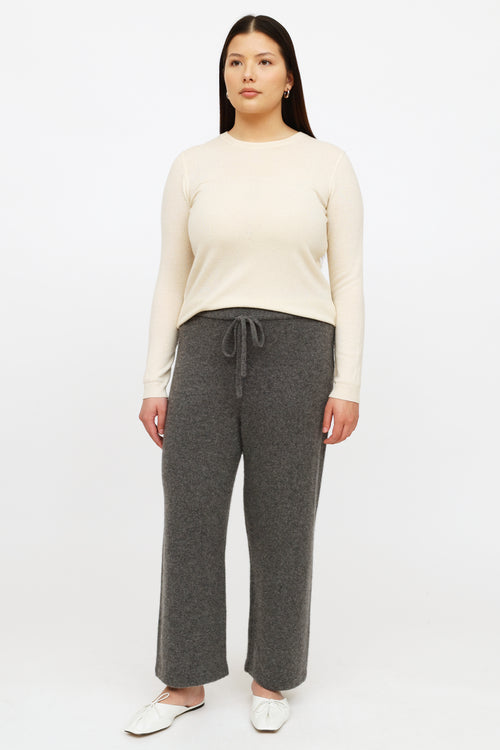 Aritzia Babaton Grey Cashmere Pants