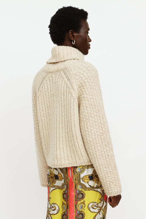 ba&sh Cream Knit Turtleneck Sweater