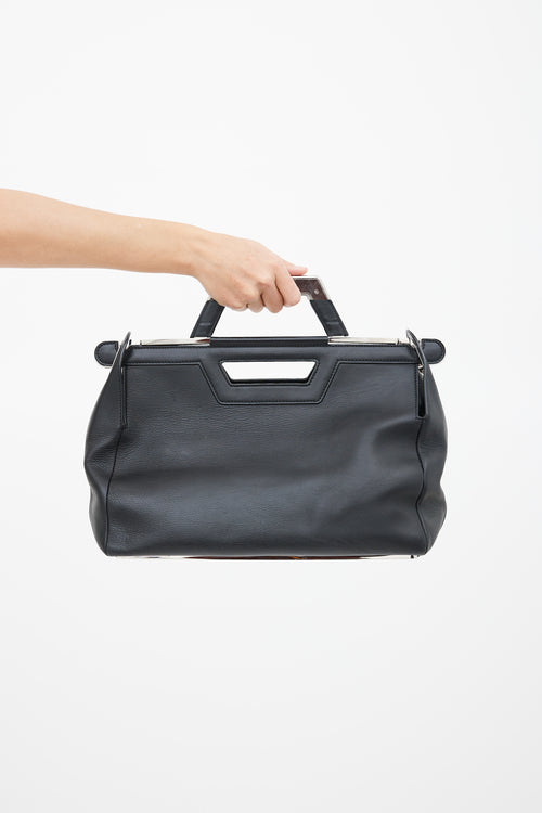 Balenciaga Black 
Silver-Tone Ray Doctor Bag