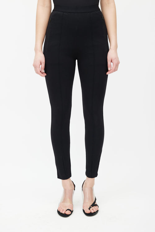 Balenciaga Black Logo Waistband  Legging