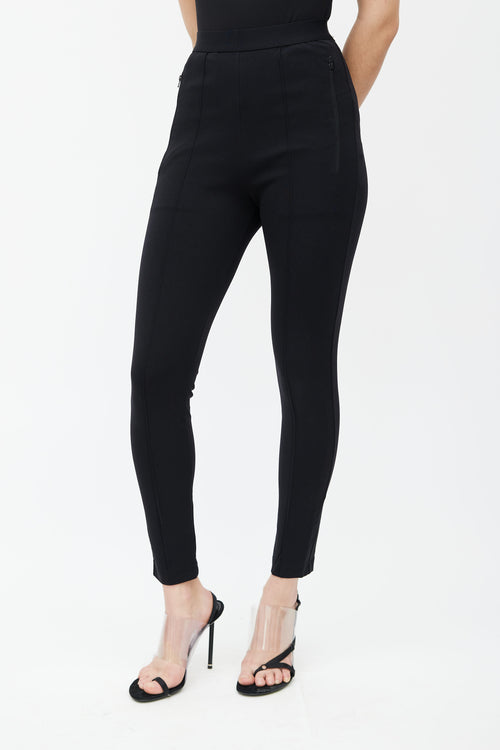 Balenciaga Black Logo Waistband  Legging