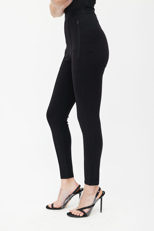 Balenciaga Black Logo Waistband  Legging