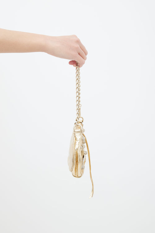 Balenciaga Gold Embellished Le Cagole Chain Shoulder Bag