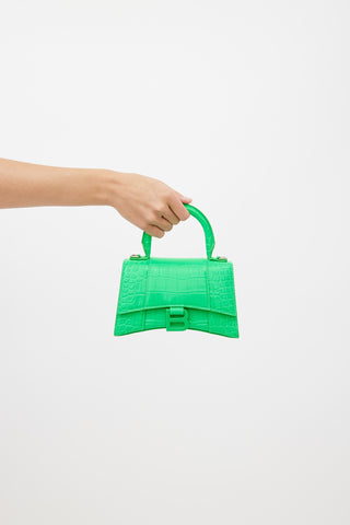 Balenciaga Green Leather Hourglass XS Bag