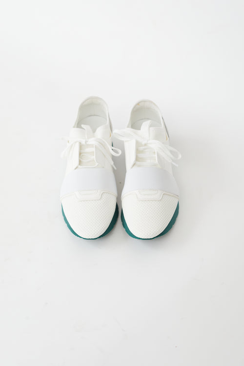 White 
Grey Tess S.Gomma Green Sole Sneaker