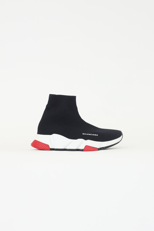 Balenciaga Black Knit Speed Trainers