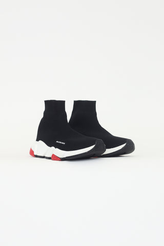 Balenciaga Black Knit Speed Trainers