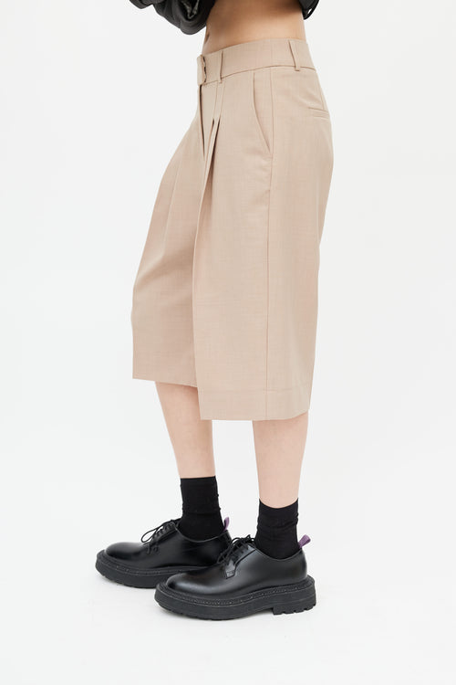 Birgitte Herskind Beige Pleated Shorts