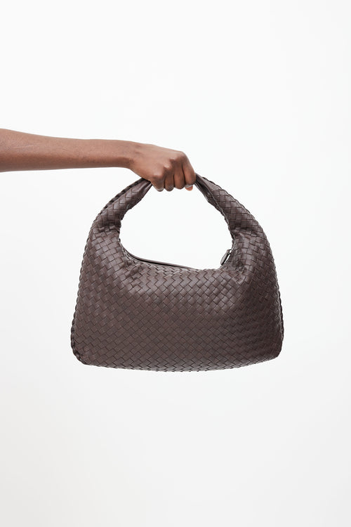 Bottega Veneta Brown Intrecciato Leather Shoulder Bag