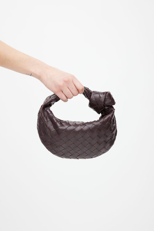 Bottega Veneta Brown Intrecciato Leather Mini Jodie Bag