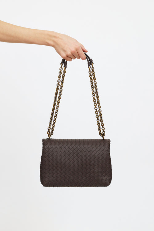 Bottega Veneta Grey Leather Olimpia Bag