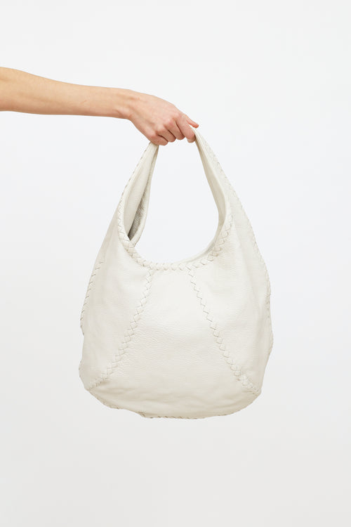 Bottega Veneta Cream Cervo Leather Bag