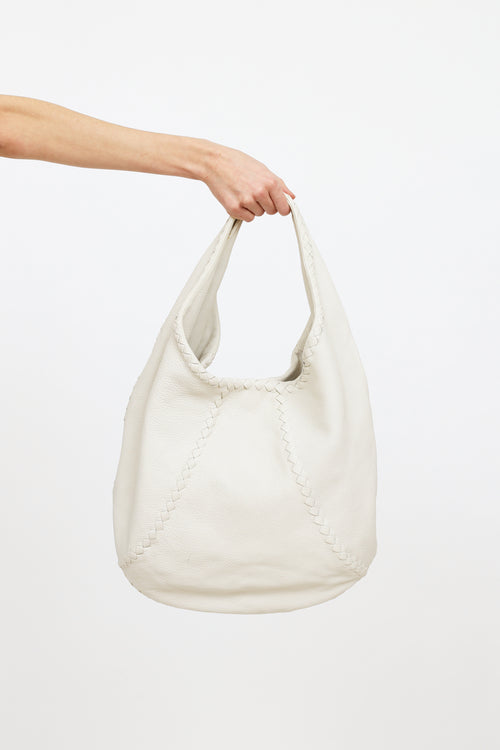 Bottega Veneta Cream Cervo Leather Bag