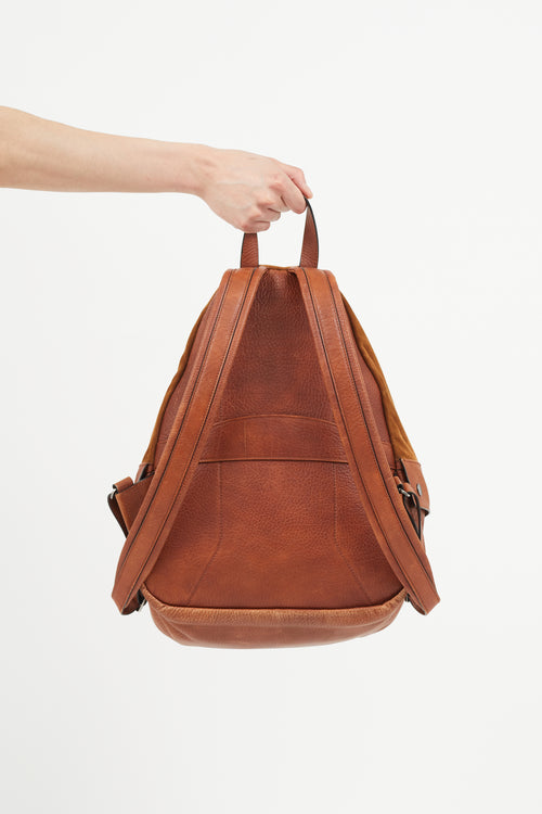 Brunello Cucinelli Brown Suede Backpack