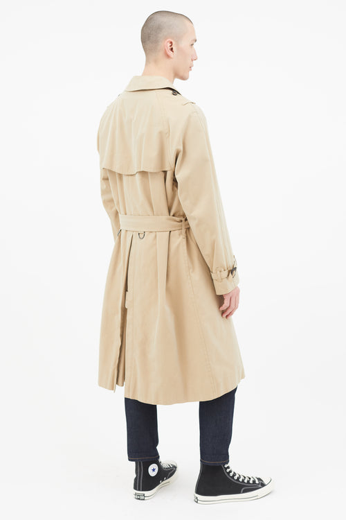 Burberry Beige Lined Belted Trench Coat