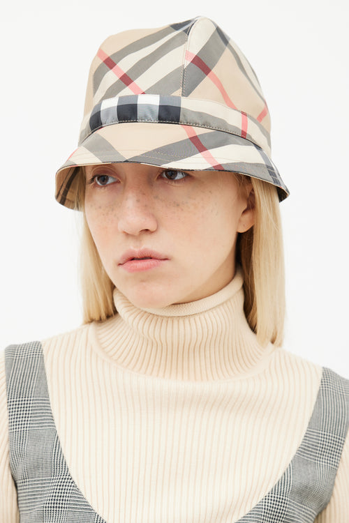 Burberry Beige Nova Check Bucket Hat