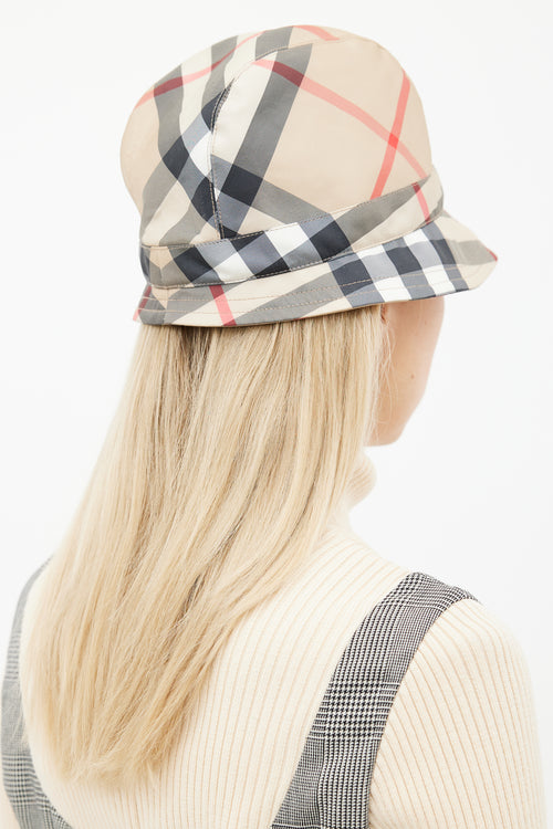 Burberry Beige Nova Check Bucket Hat