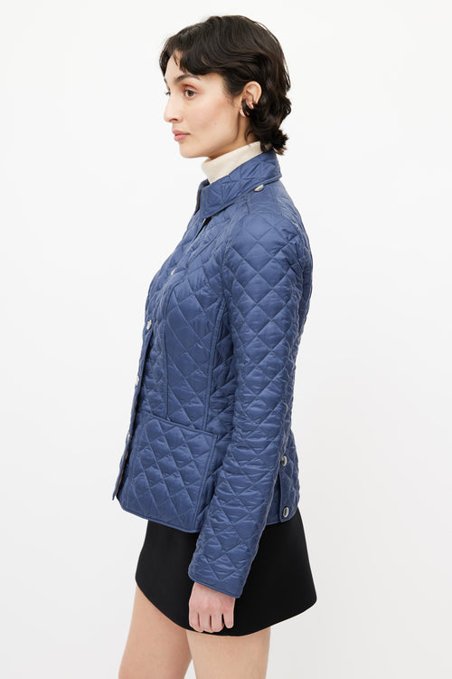 Burberry Navy Quilted Jacket