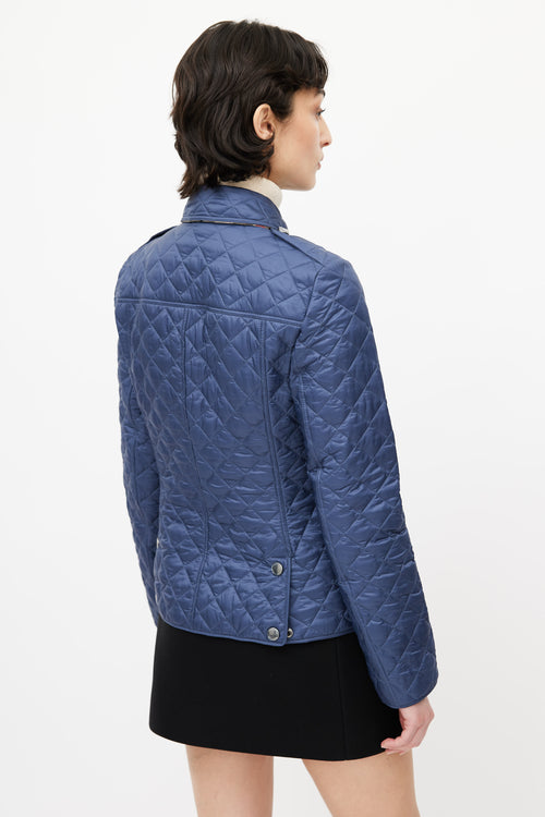 Burberry Navy Quilted Jacket