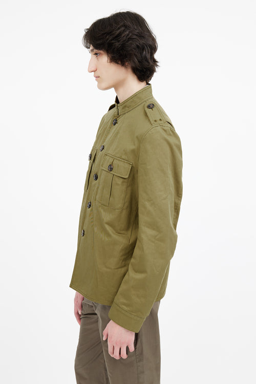 Burberry Green Cotton Utility Jacket