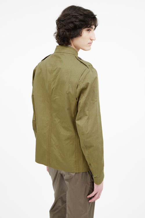 Burberry Green Cotton Utility Jacket