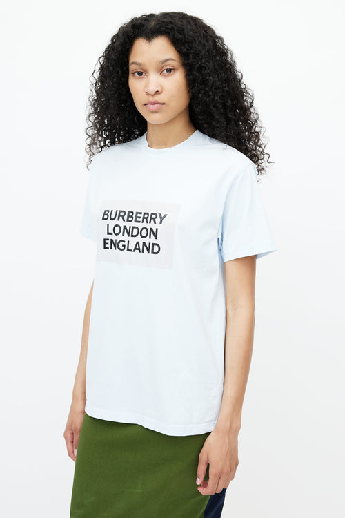 Burberry Light Blue Logo T-Shirt