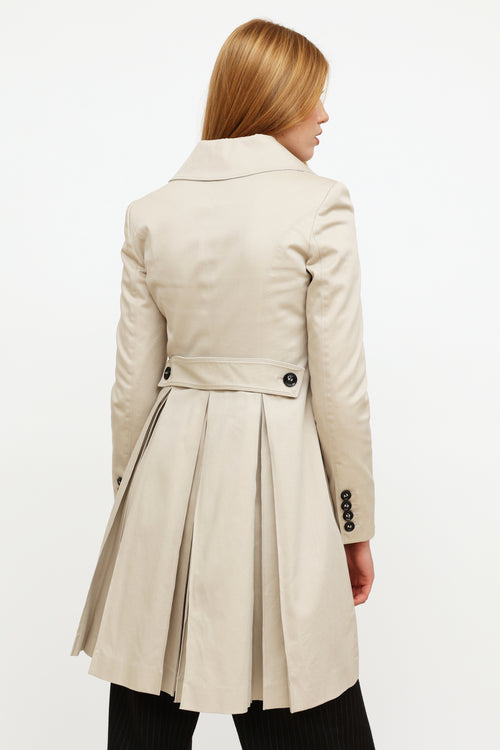 Burberry Taupe Cotton Trench Coat