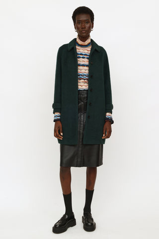 Burberry Green Carlington Coat