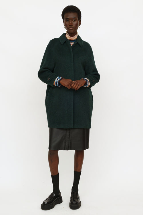 Burberry Green Carlington Coat