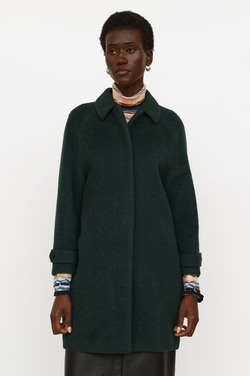 Burberry Green Carlington Coat