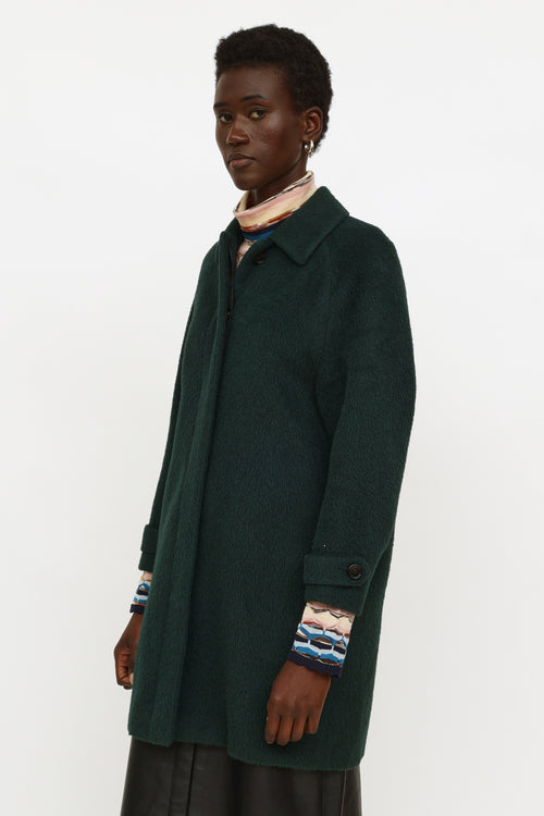 Burberry Green Carlington Coat