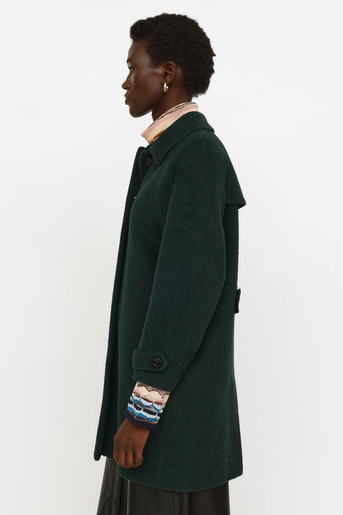 Burberry Green Carlington Coat