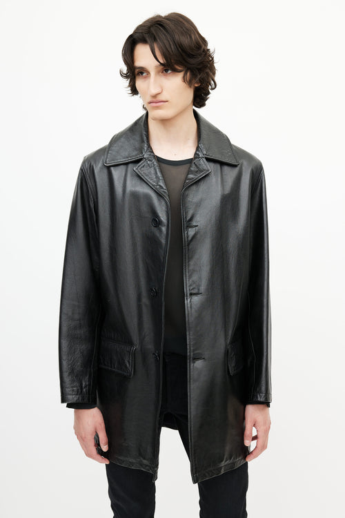 C.P. Company Black Leather Jacket