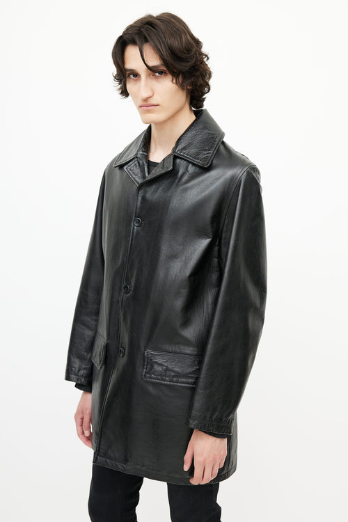 C.P. Company Black Leather Jacket