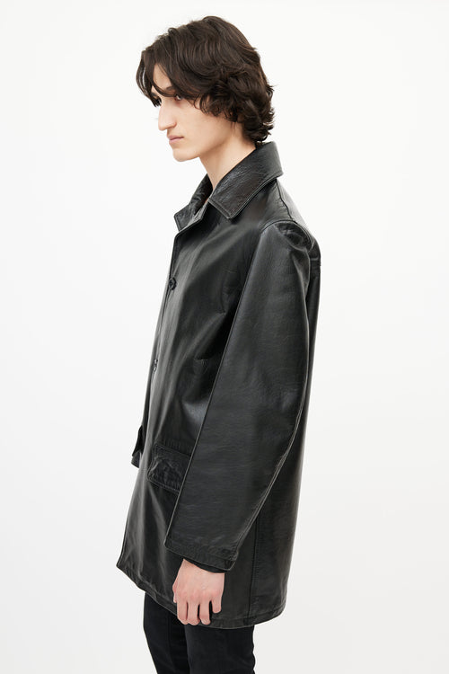 C.P. Company Black Leather Jacket