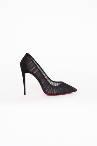 Christian Louboutin Black Follie Draperia Pump