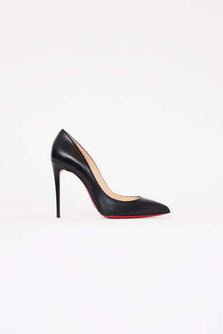 Christian Louboutin Black Leather Pigalle 100 Pump