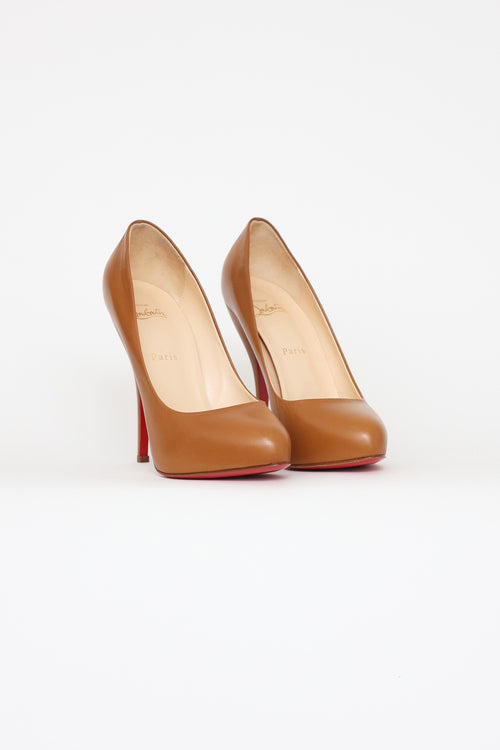 Christian Louboutin Brown Feticha 120 Pumps