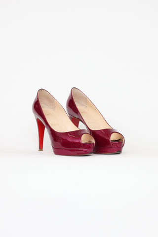 Christian Louboutin Purple Chrome Altadama Pumps