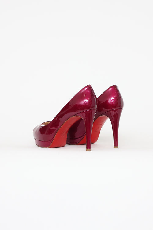 Christian Louboutin Purple Chrome Altadama Pumps