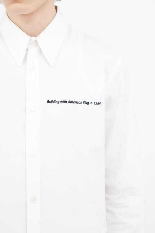 Calvin Klein 205W39NYC x Andy Warhol White Cotton Shirt