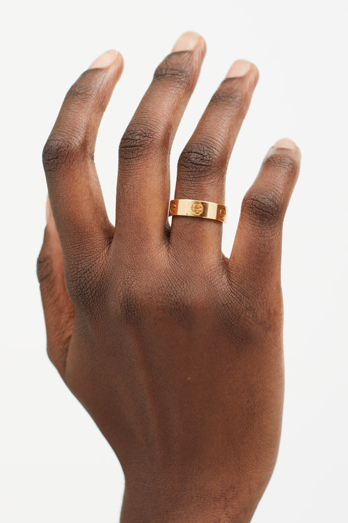 Cartier 18K Yellow Gold Love Ring