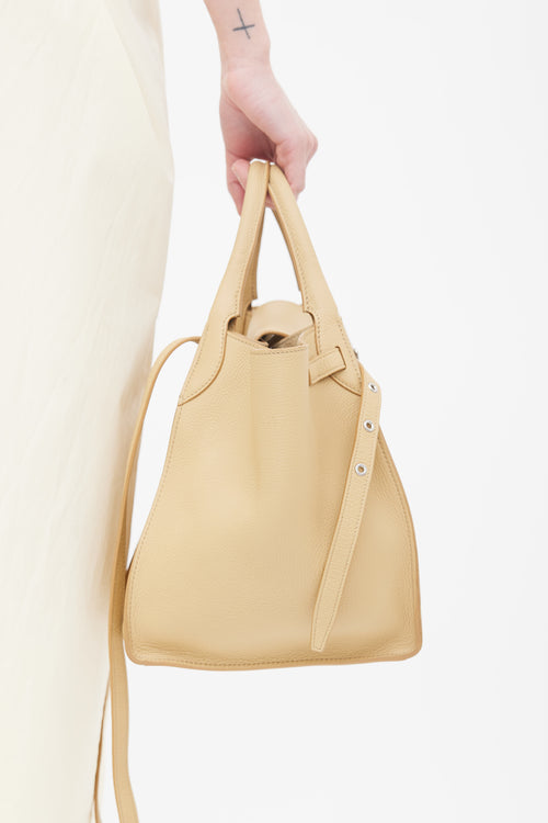 Celine Beige Leather Small Big Bag Shoulder Bag