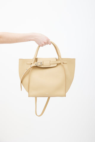 Celine Beige Leather Small Big Bag Shoulder Bag