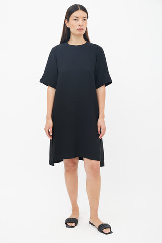 Celine Black Crewneck Shift Dress