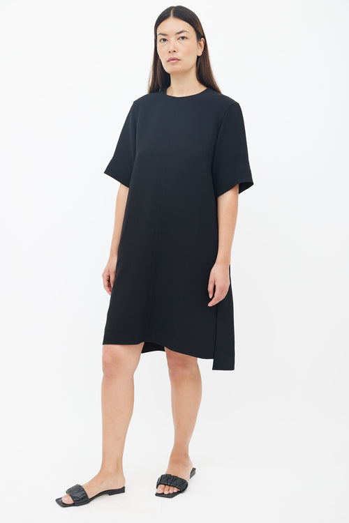 Celine Black Crewneck Shift Dress